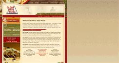 Desktop Screenshot of glorydayspizza.net